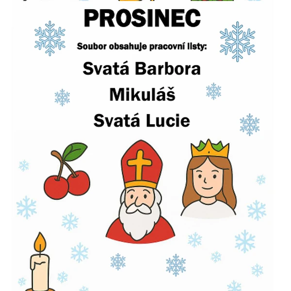 Prosinec - sv. Barbora, Mikuláš, sv. Lucie