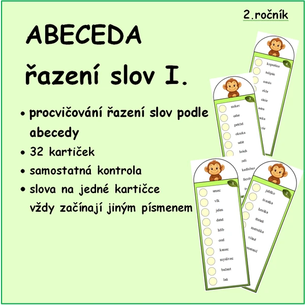 ABECEDA řazení slov 1