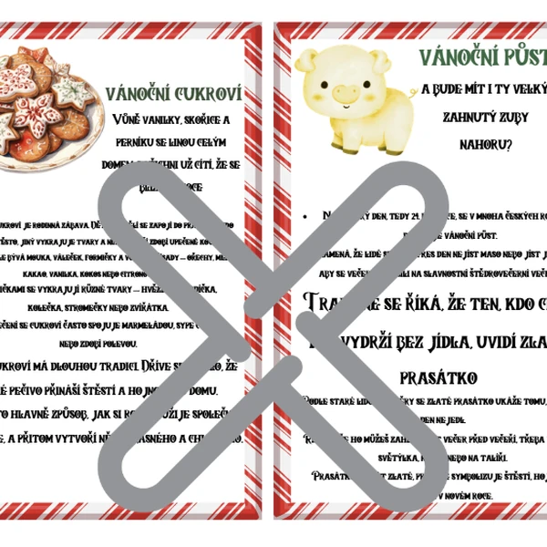 Vánoce - Demonstrační kartičky a České tradice