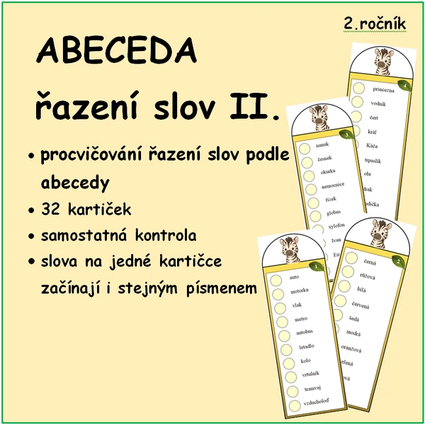ABECEDA řazení slov 2