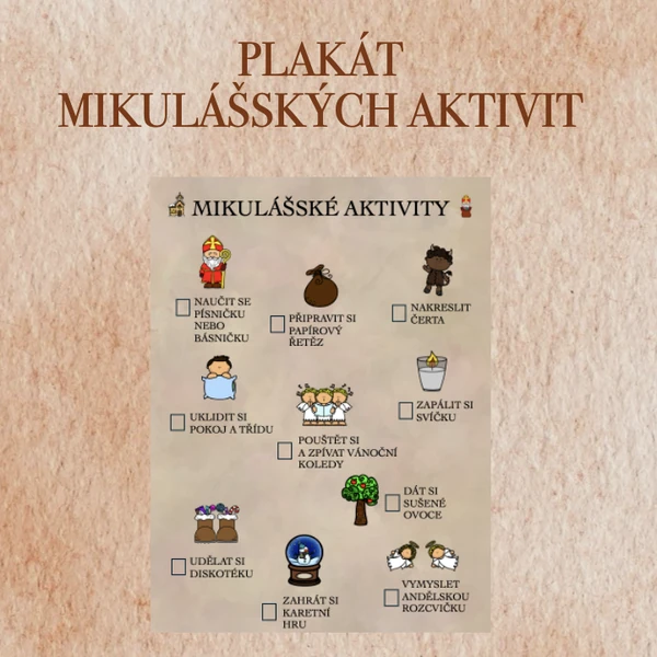 Mikulášské aktivity - plakát