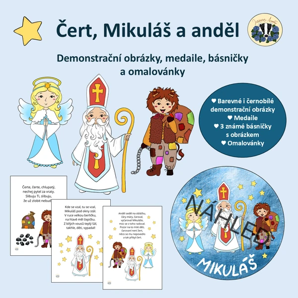 Mikuláš, čert a anděl 