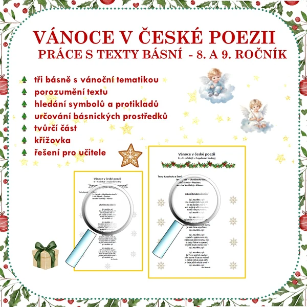 Vánoce v české poezii pro 8. a 9. ročník