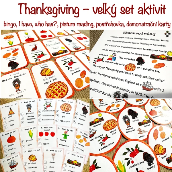 Thanksgiving - velký set aktivit