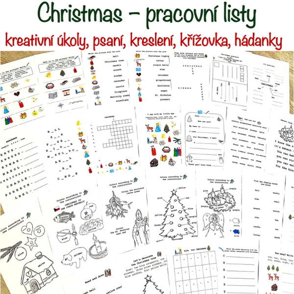 Christmas - pracovní listy