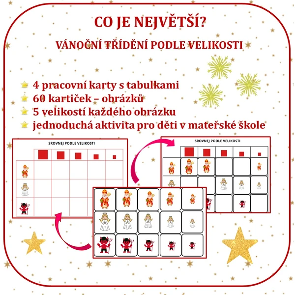 CO JE NEJVĚTŠÍ? VÁNOČNÍ TŘÍDĚNÍ PODLE VELIKOSTI