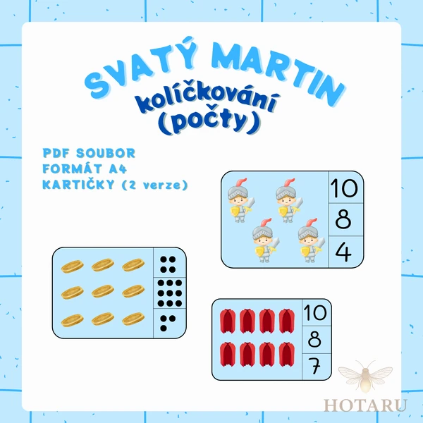 SVATÝ MARTIN - kolíčkování (počty)