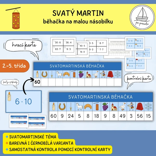 Svatomartinská běhačka | malá násobilka
