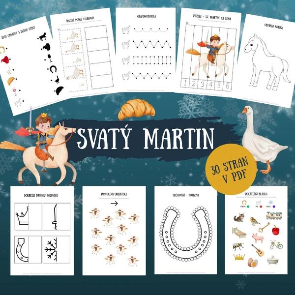 Svatý Martin - soubor aktivit (30 stran)