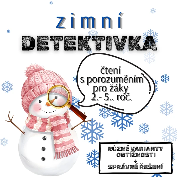 Zimní detektivka - čtení s porozuměním