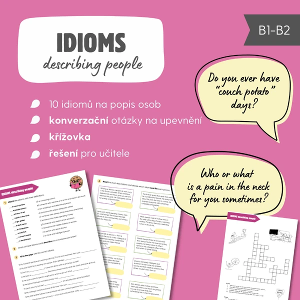 Idioms describing people / Idiomy popisující osoby