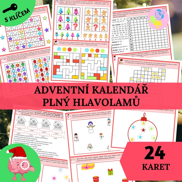 Adventní kalendář plný hlavolamů