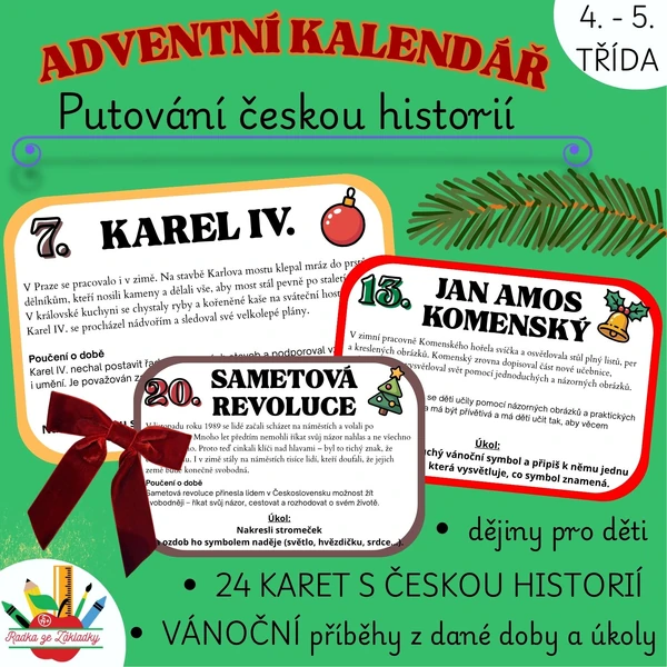 Adventní kalendář - Putování českou historií