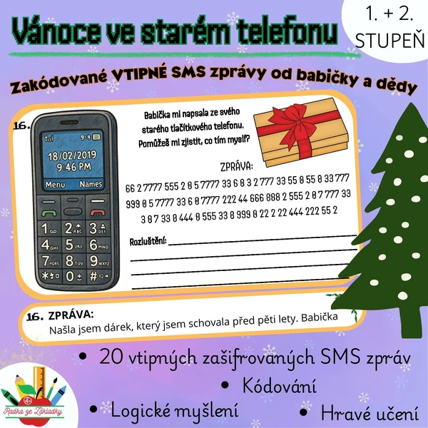 Vánoce ve starém telefonu - Zakódované SMS zprávy od babičky a dědy