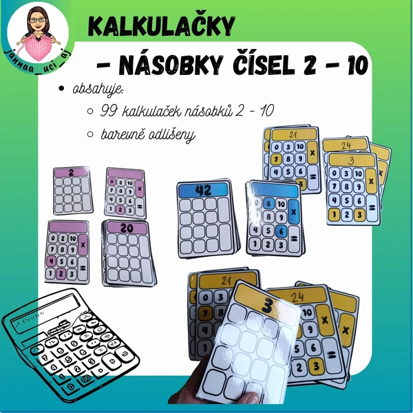 M - Kalkulačky - násobky 2 - 10