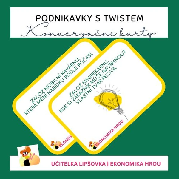 EKONOMIKA | PODNIKAVKY S TWISTEM - konverzační kartičky