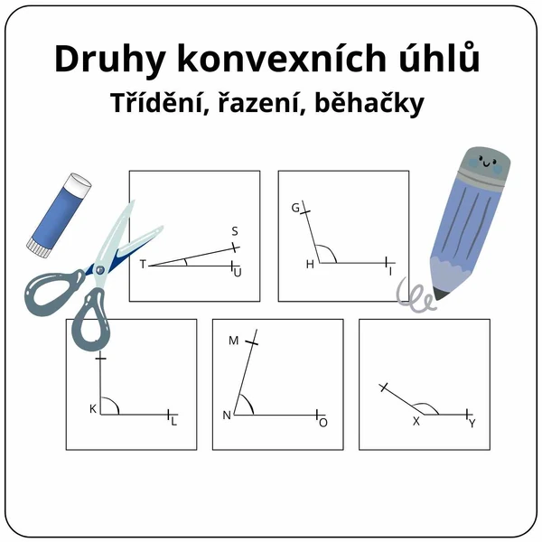 Konvexní úhel - třídění, řazení, běhačky