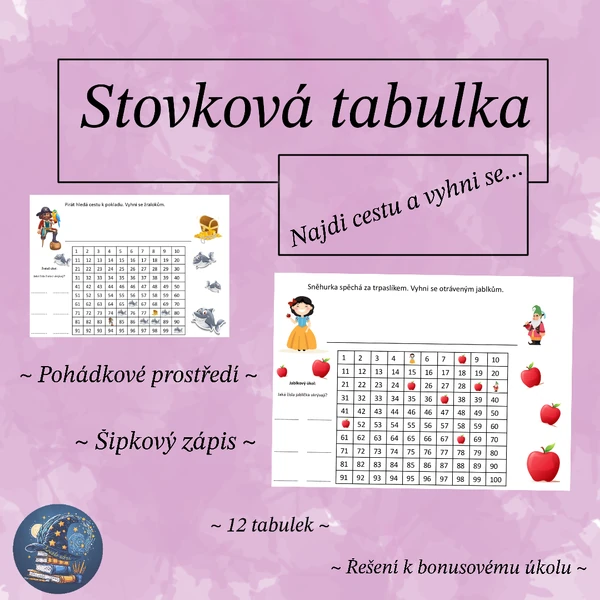 Stovková tabulka - Najdi cestu a vyhni se...