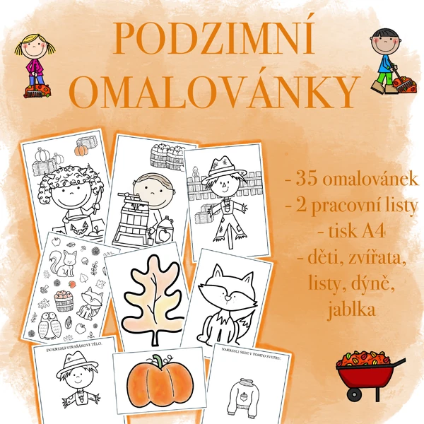 Podzimní omalovánky