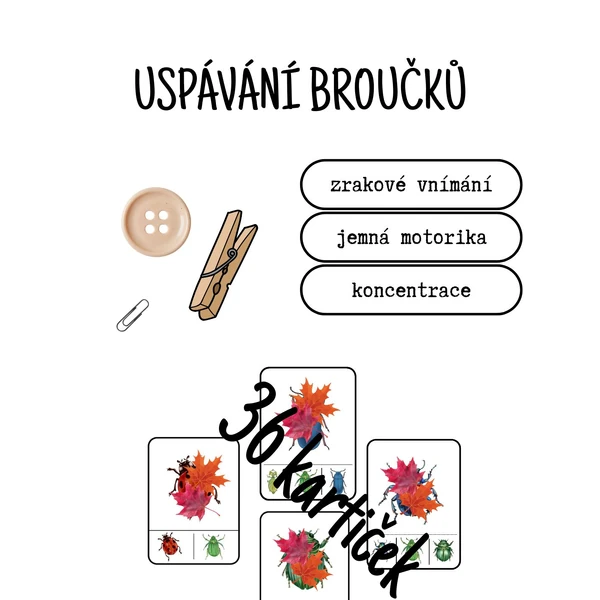 Uspávání broučků - aneb kdo je ukrytý za listím