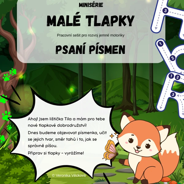 Pracovní sešit Malé tlapky: PÍSMENA