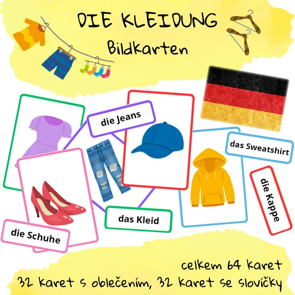 Die Kleidung - Bildkarten