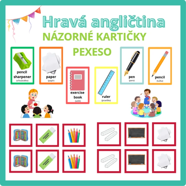 Hravá angličtina: škola, školní potřeby