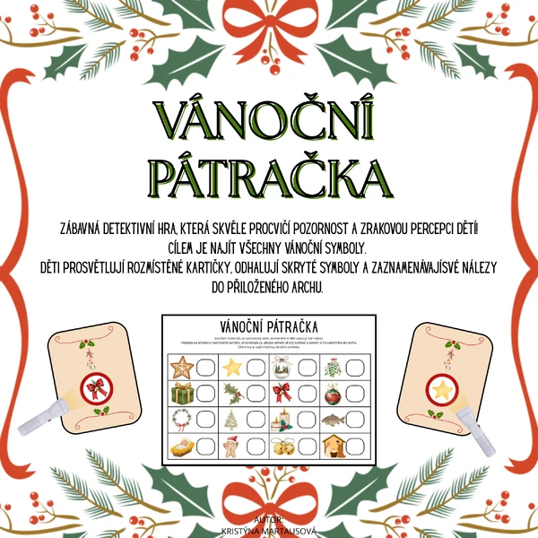 Vánoční pátračka - Hra se skrytými symboly!
