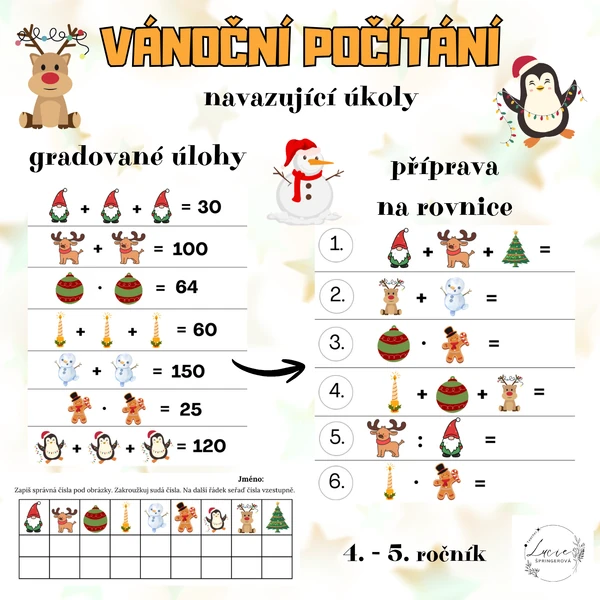 VÁNOČNÍ POČÍTÁNÍ