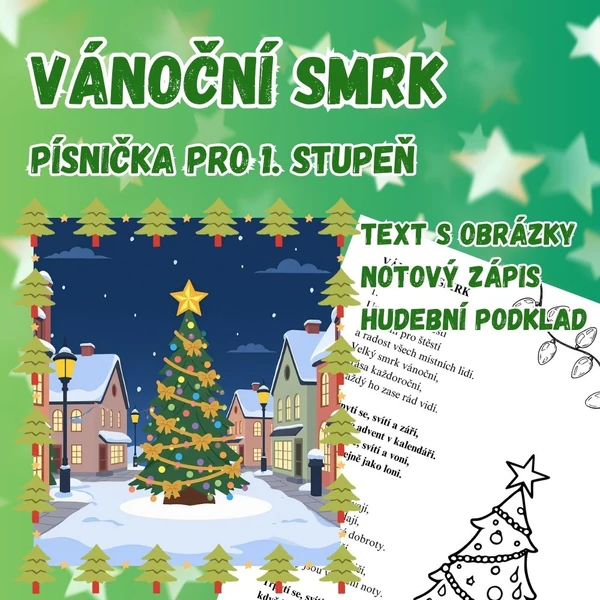 Vánoční smrk (písnička pro 1. stupeň)