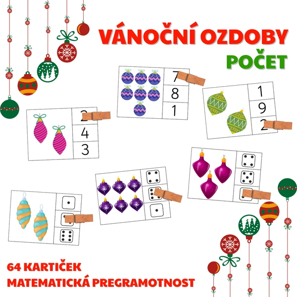 VÁNOČNÍ OZDOBY - počet