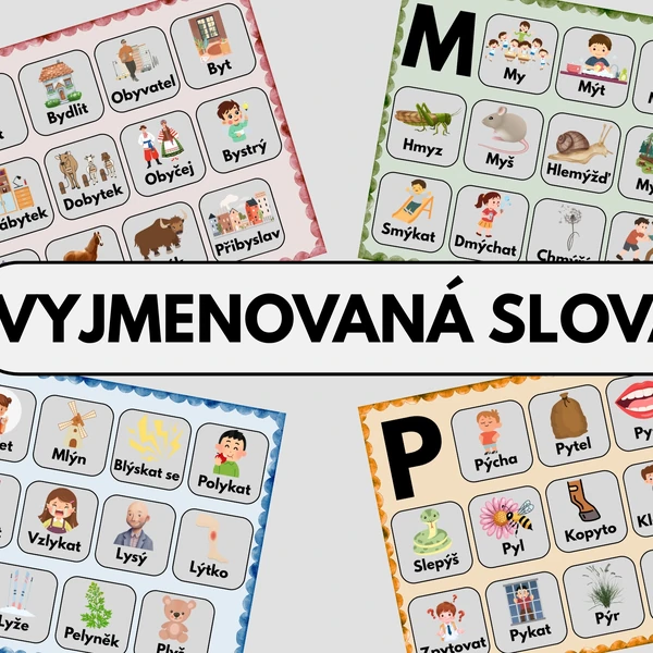 Vyjmenovaná slova a chytáky (plakát A3)