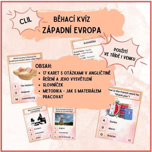 Západní Evropa - běhací kvíz