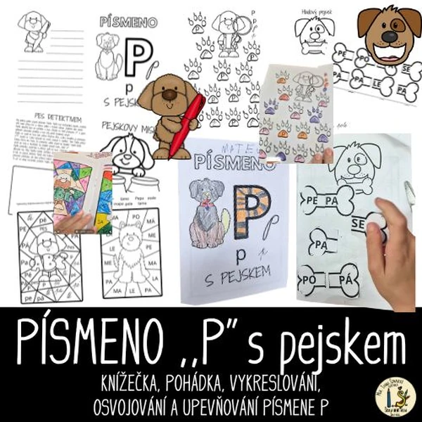 PÍSMENO P s PEJSKEM
