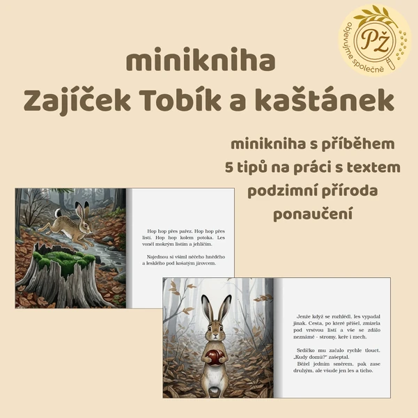 Minikniha Zajíček Tobík a kaštan