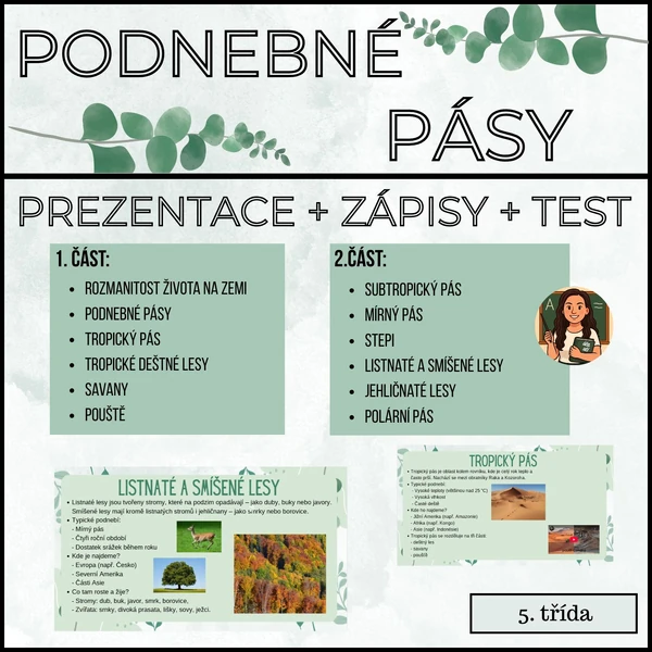 Přírodověda: Podnebné pásy