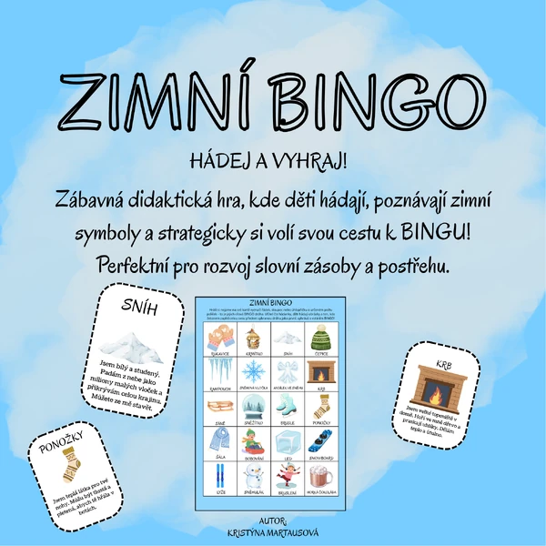 Zimní bingo - Hádej a vyhraj!