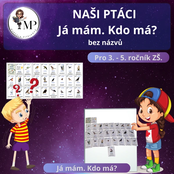 NAŠI PTÁCI - Já mám. Kdo má? - bez názvů