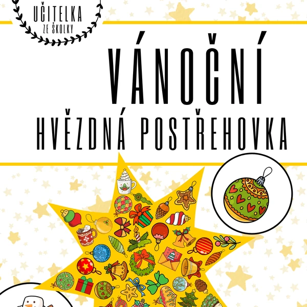 VÁNOČNÍ HVĚZDNÁ POSTŘEHOVKA