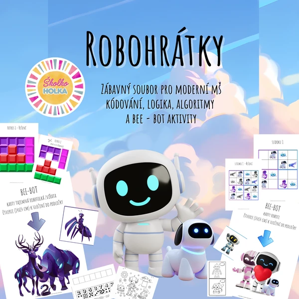 Robohrátky - programování, kódování, algoritmy, logika, Bee-Bot