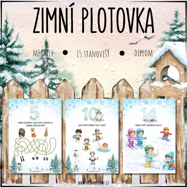 Zimní plotovka/stezka
