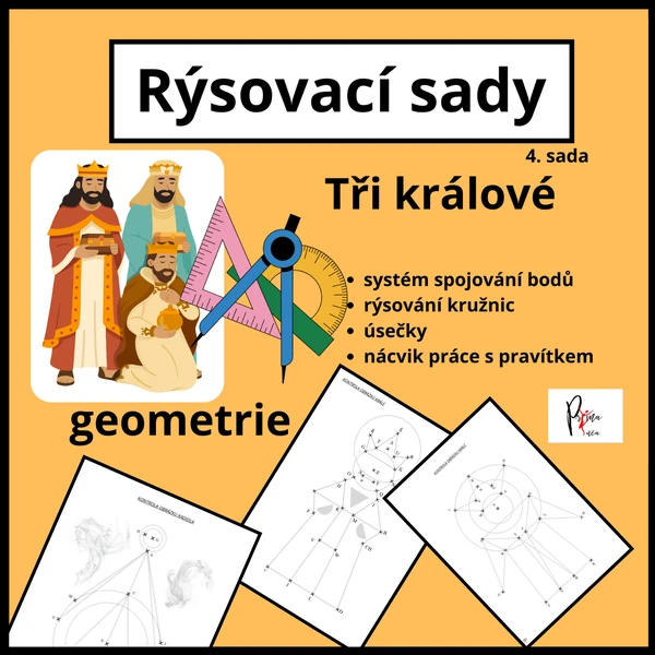TŘI KRÁLOVÉ - RÝSOVACÍ SADA - GEOMETRIE