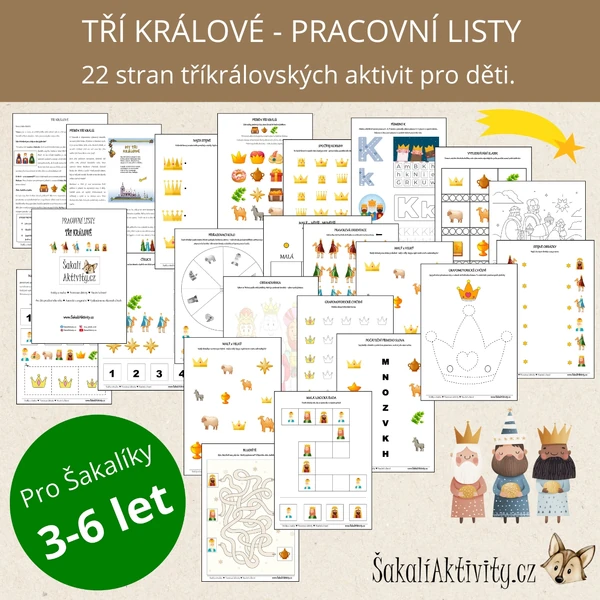 Pracovní listy - TŘI KRÁLOVÉ