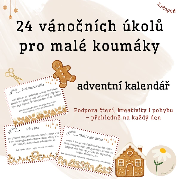 24 vánočních úkolů pro malé koumáky