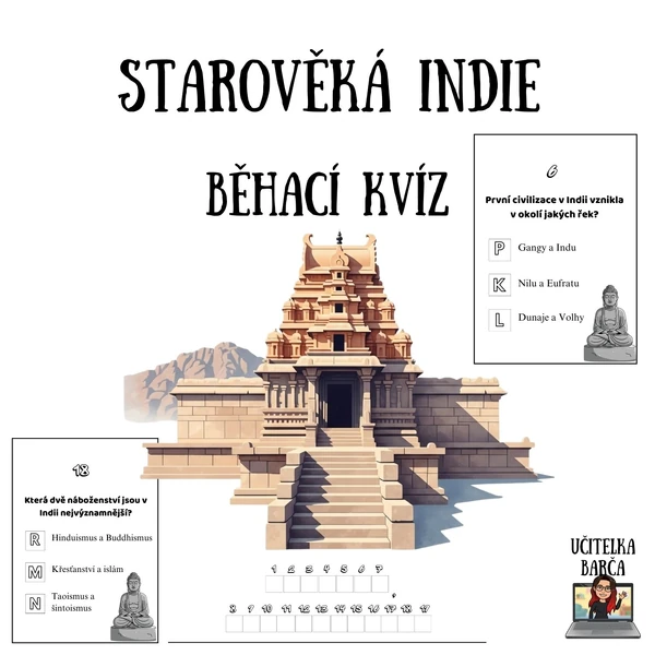 Běhací kvíz - Starověká Indie