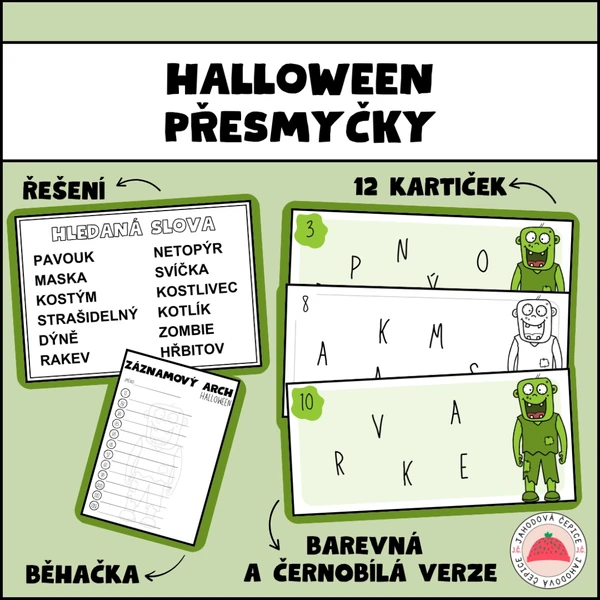 Halloween - přesmyčky