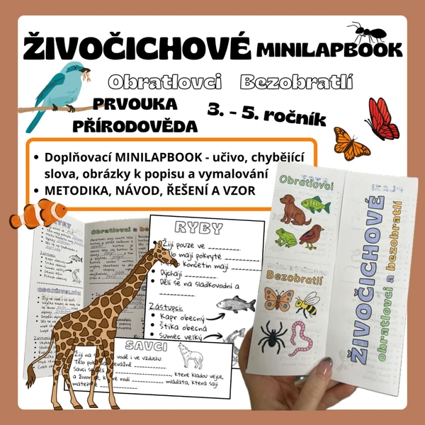 ŽIVOČICHOVÉ - MINILAPBOOK