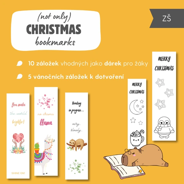 (not only) Christmas bookmarks / (nejen) vánoční záložky