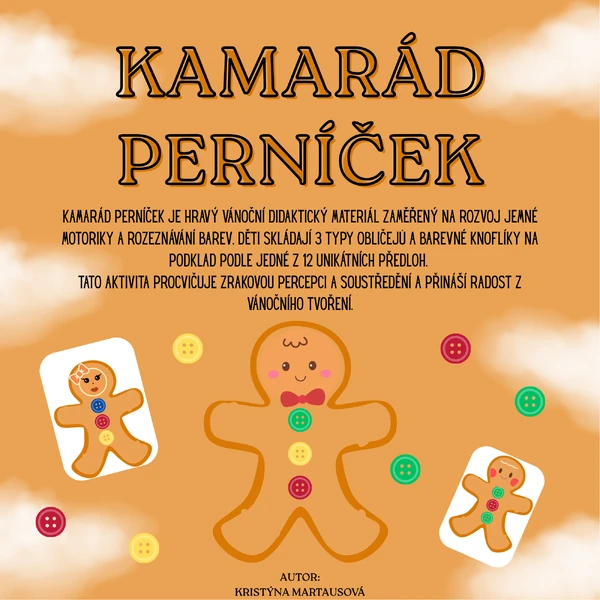 Kamarád perníček - Vánoční skládání