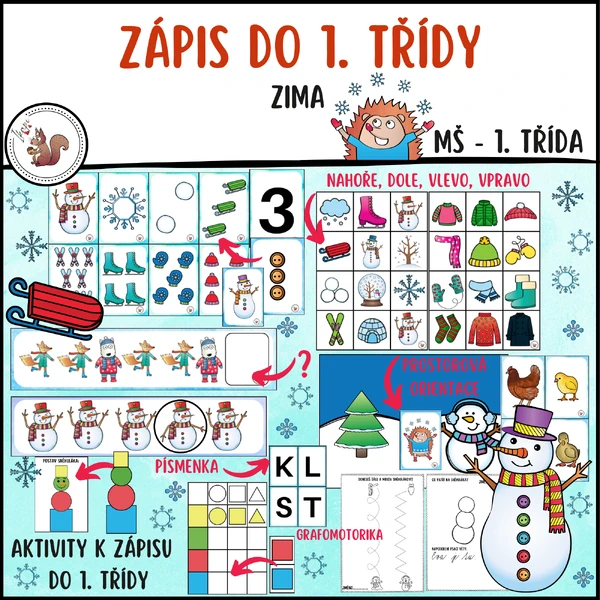 Zápis do 1. třídy - zima